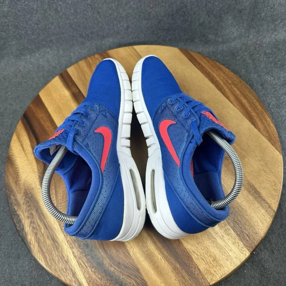 Nike Stefan Janoski Max Running Shoes Men Size 7.5 Blue White Comfort Sneakers